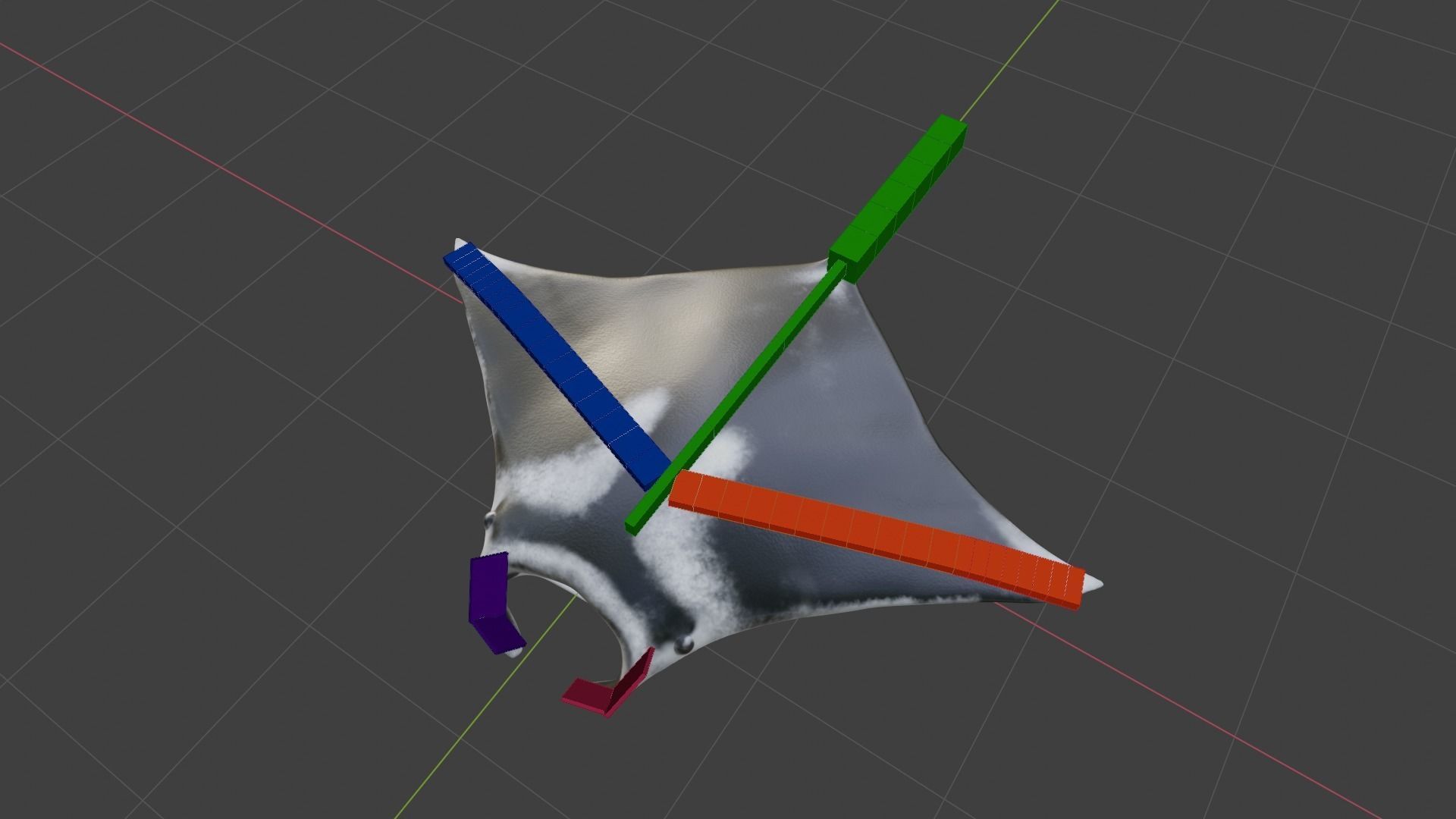 Realistic Giant Manta Ray - Mobula birostris 3D model_7