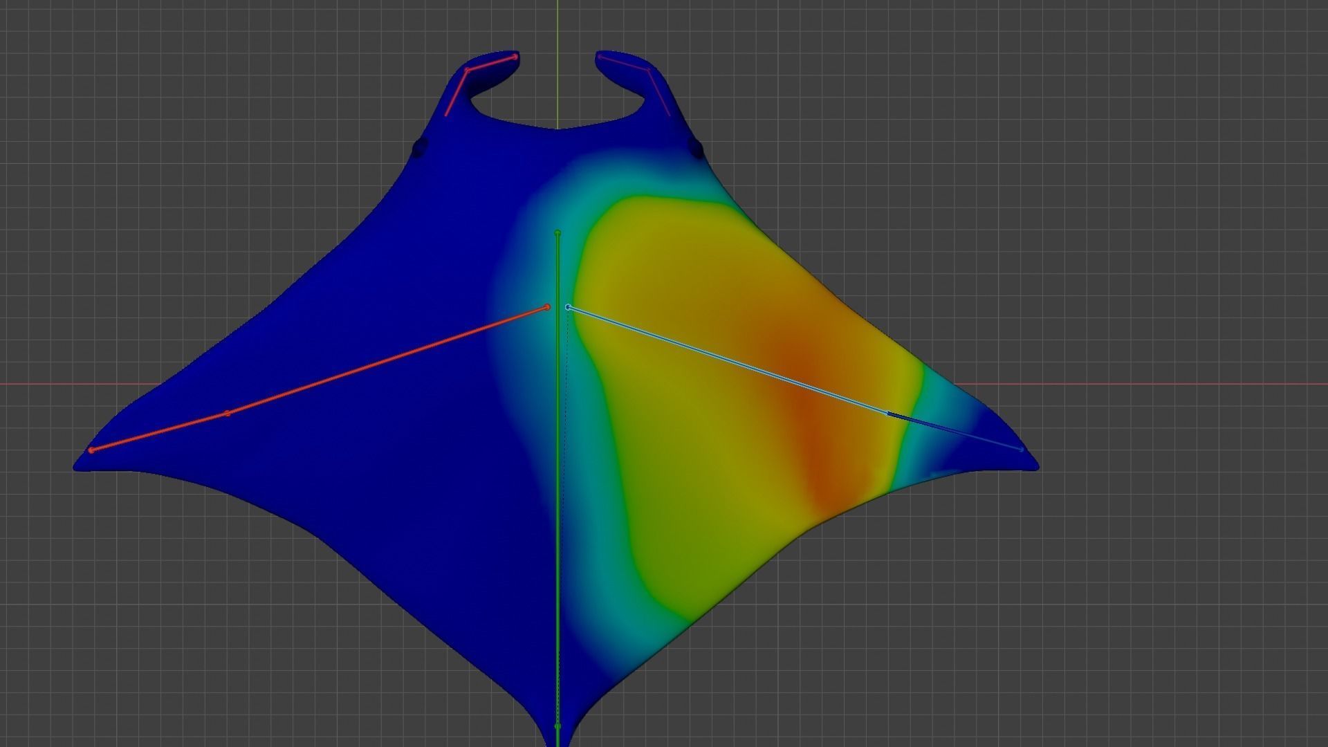 Realistic Giant Manta Ray - Mobula birostris 3D model_8