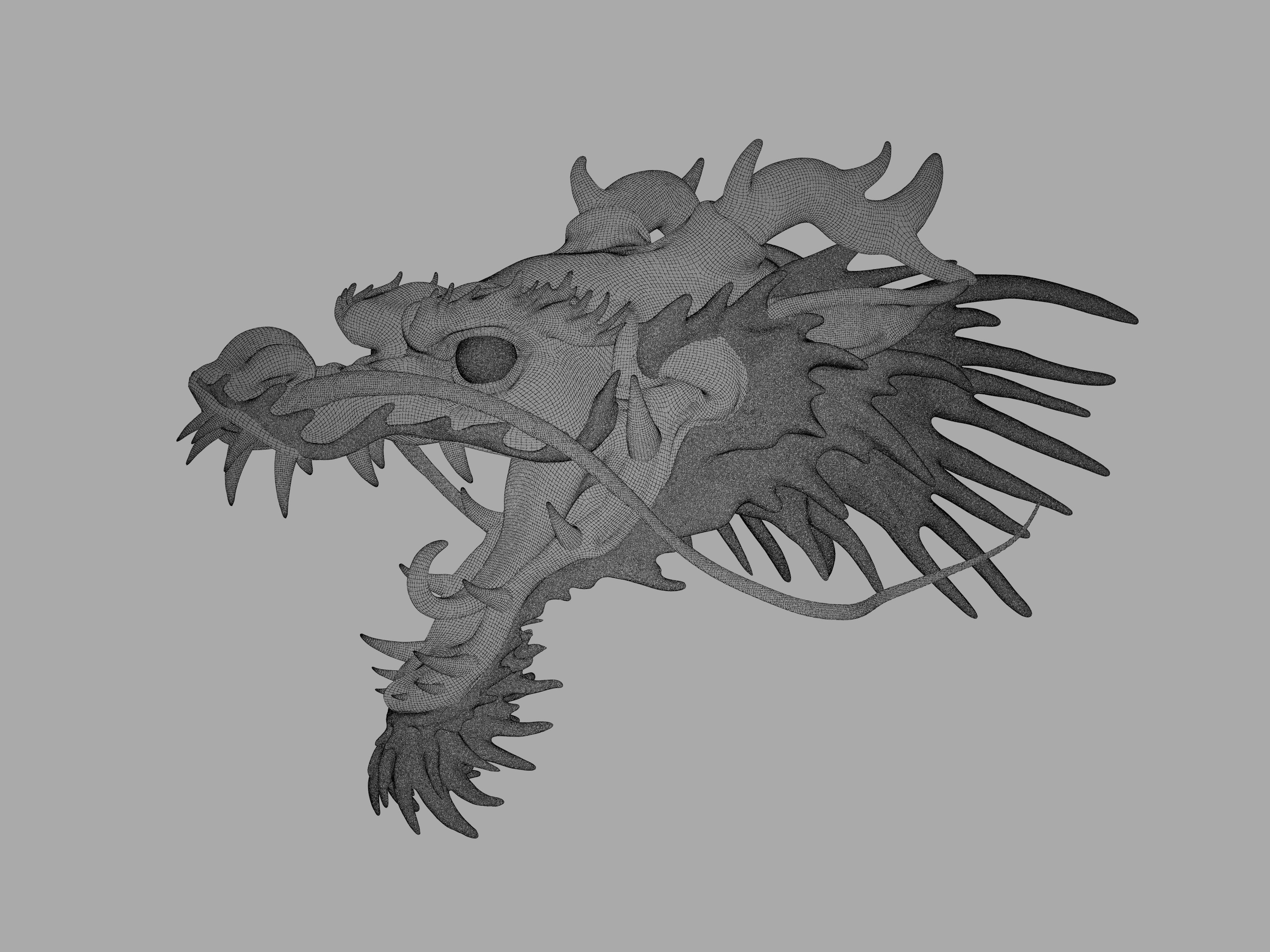 Dragon Head 3D model_2