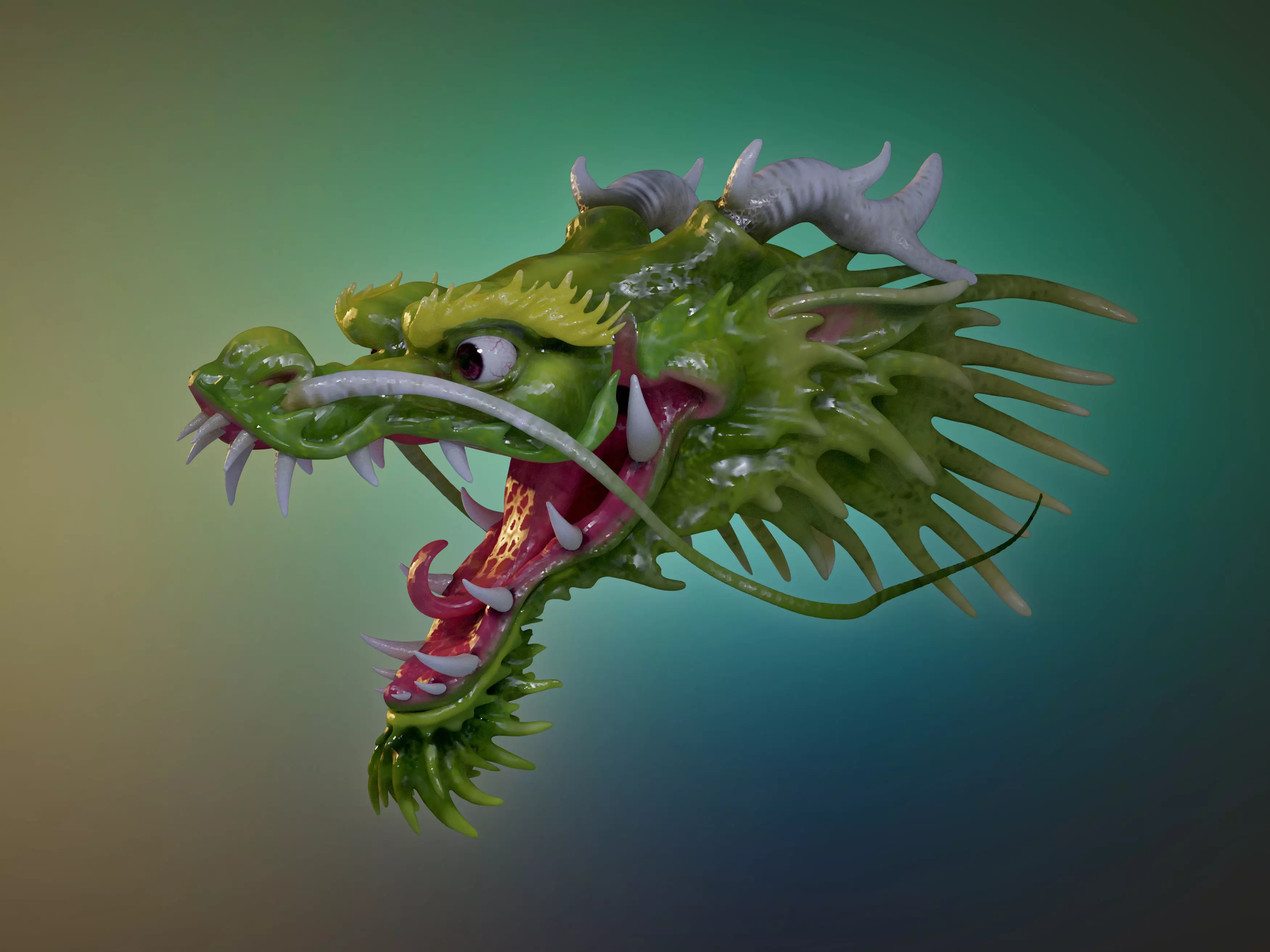Dragon Head 3D model_0