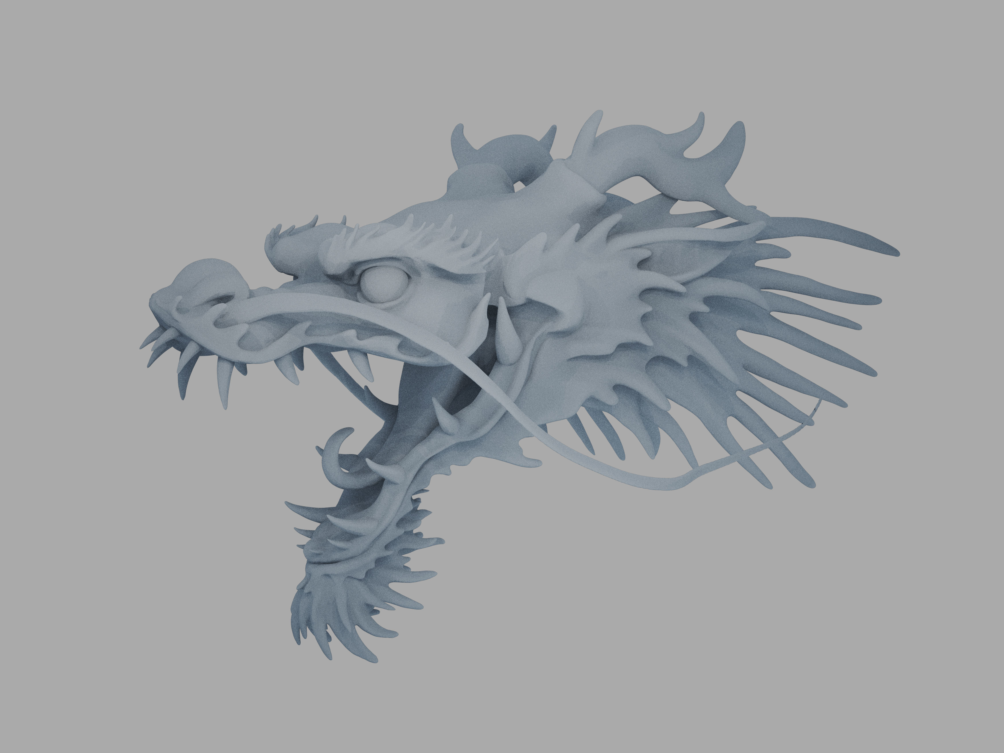Dragon Head 3D model_1