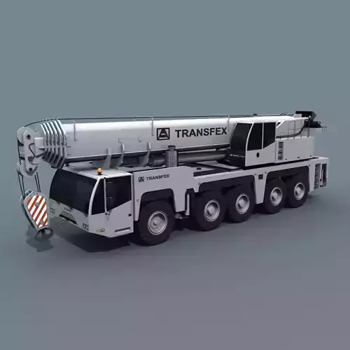  Your Wheeled Crane - 200 t 3d animated crane model 3D model
