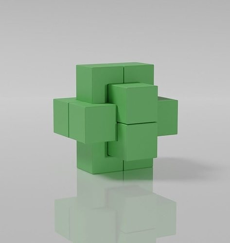 Logic 3D Burr Puzzle 3D print model