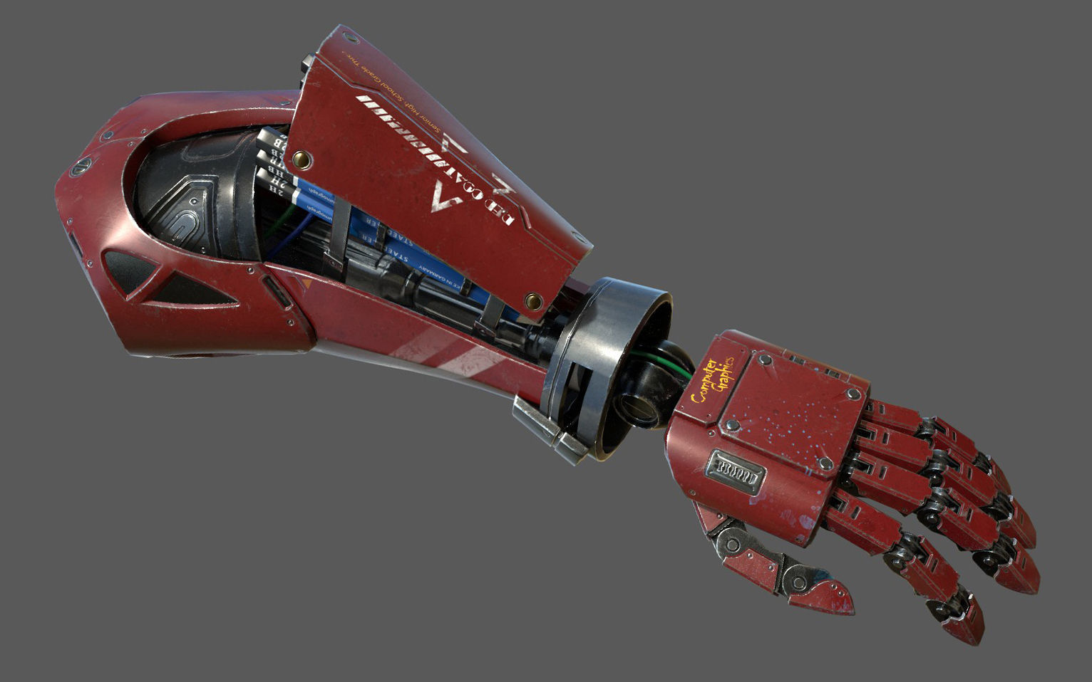 Robot Arm For Art 3D model_6