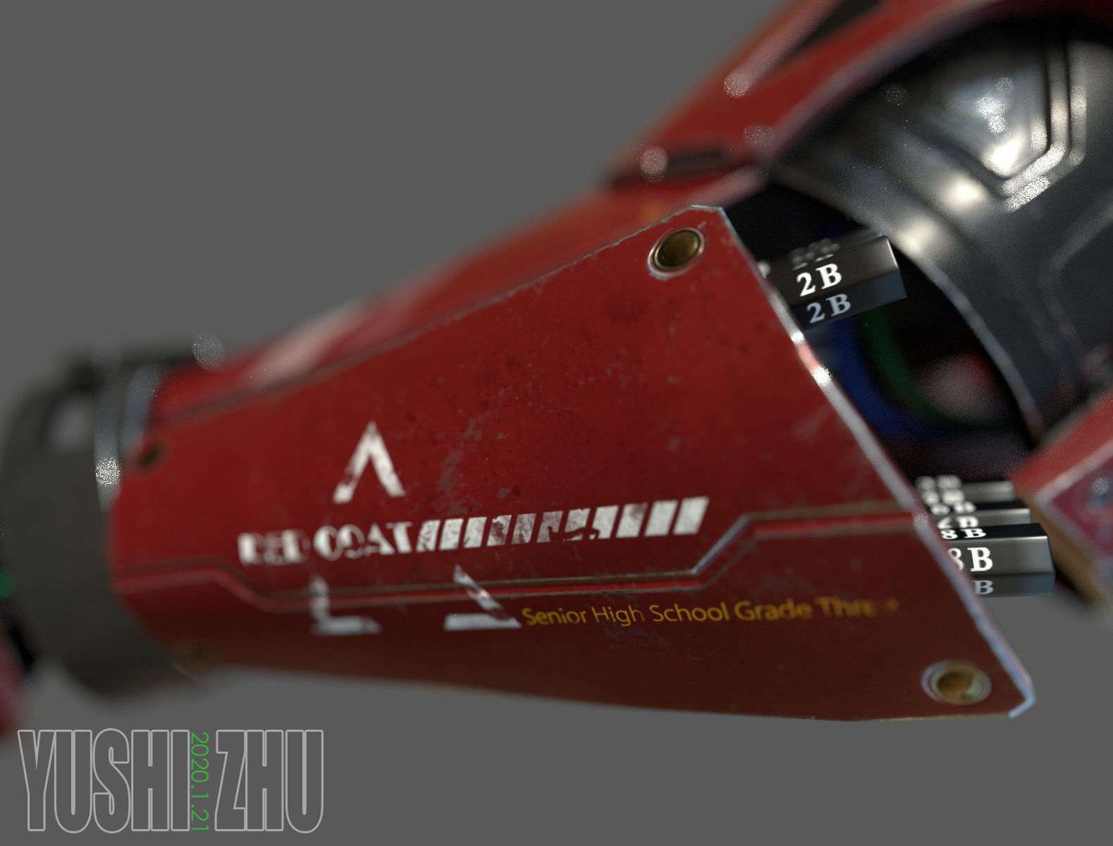 Robot Arm For Art 3D model_8