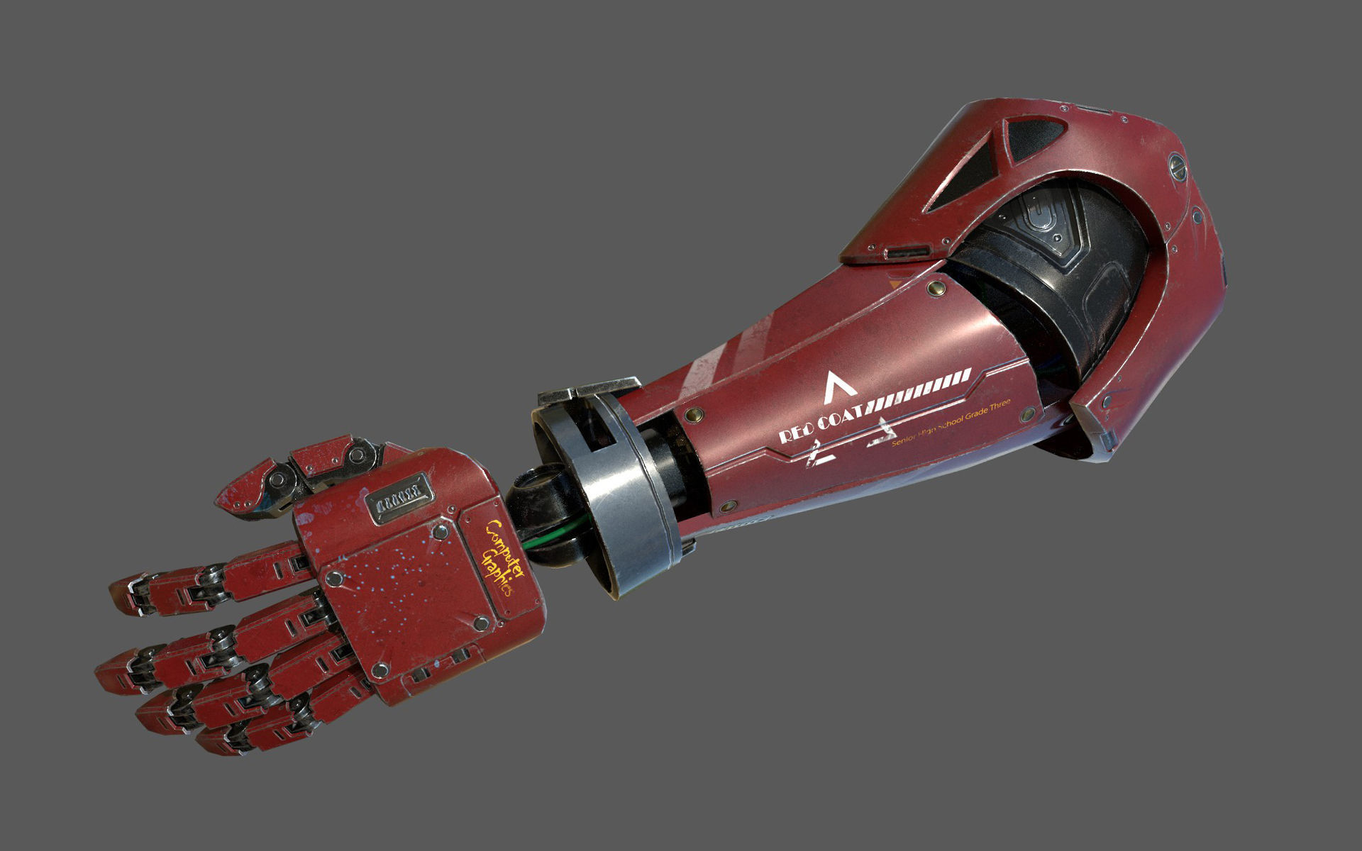 Robot Arm For Art 3D model_5