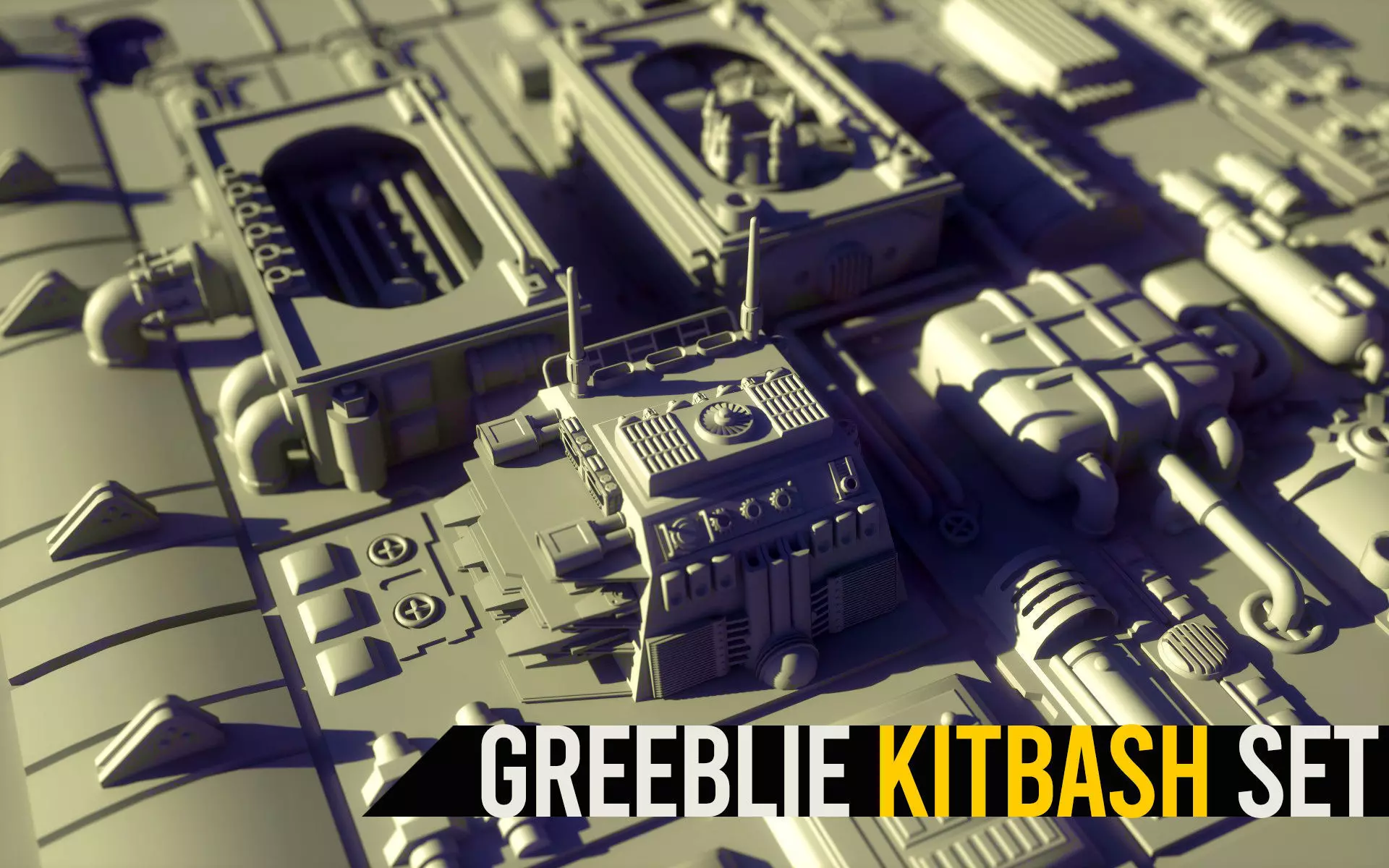 Greeblie Kitbash Set 1 3D model_0
