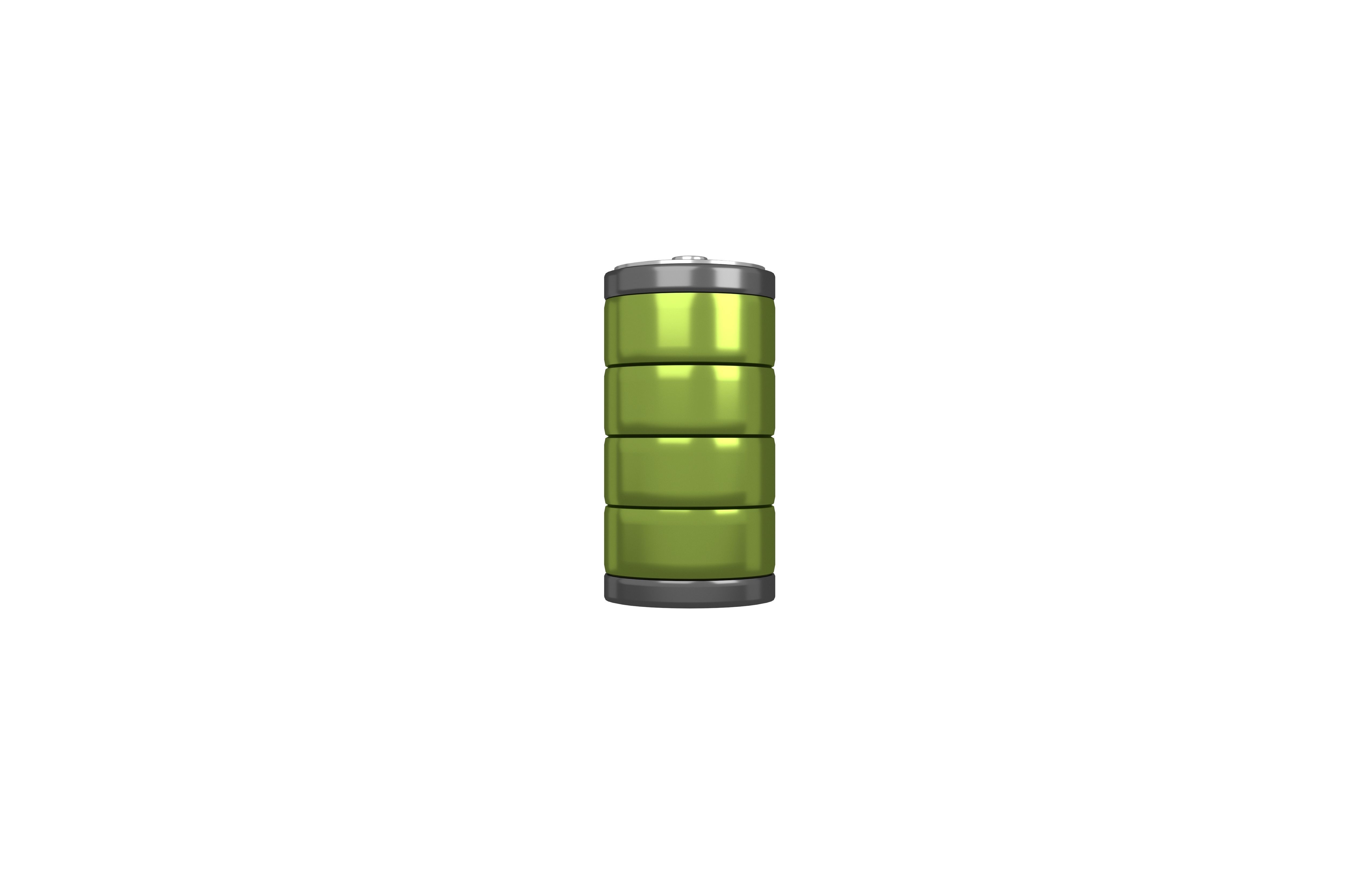 Battery Symbol v1 020 Low-poly 3D model_3