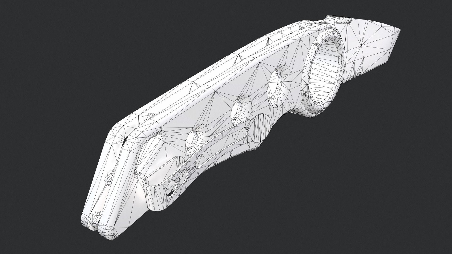 Gerber Tactical Remix Knife Low-poly 3D model_10