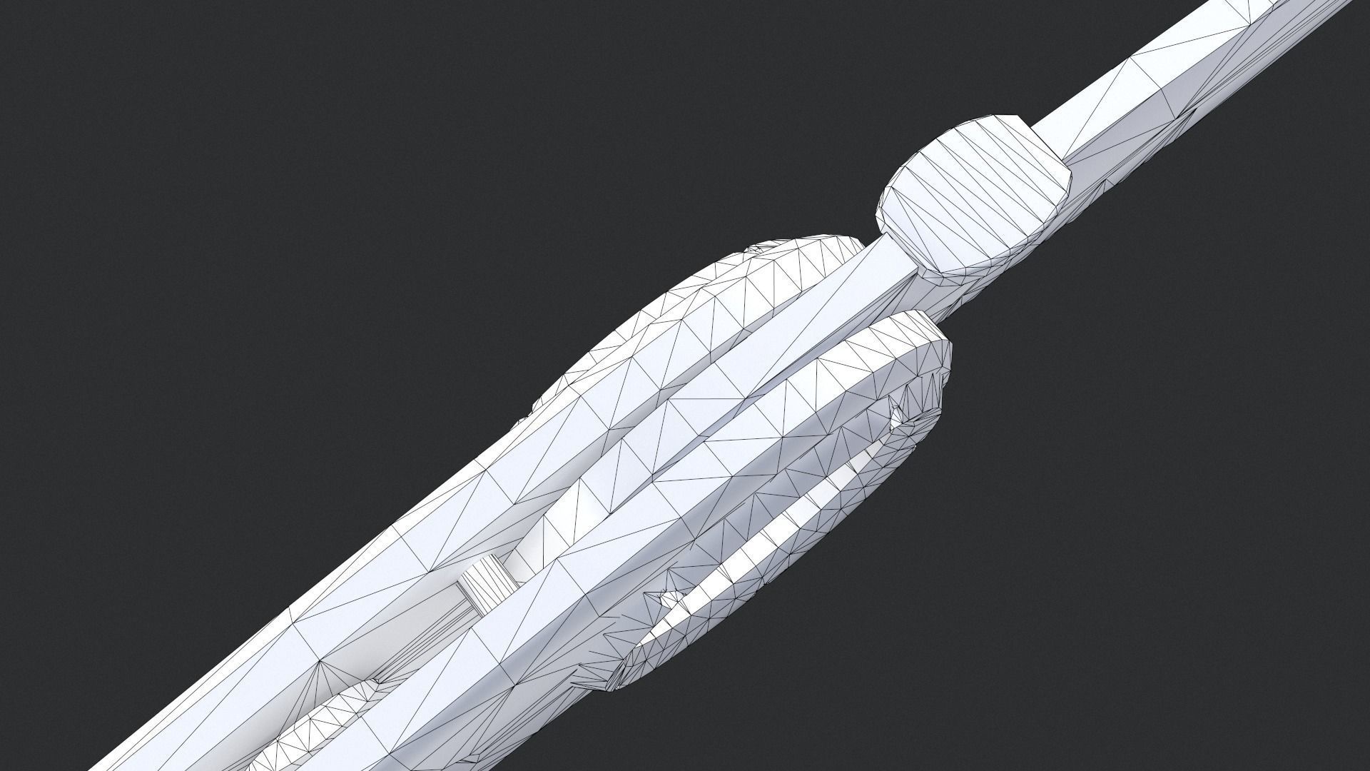 Gerber Tactical Remix Knife Low-poly 3D model_13