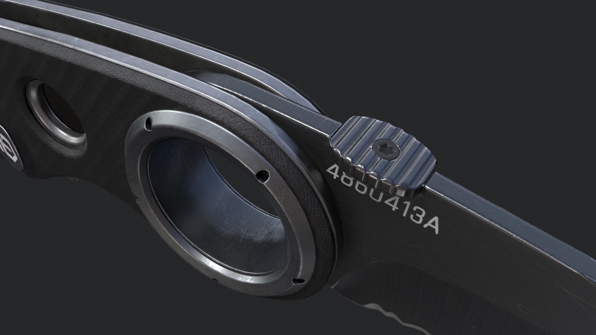 Gerber Tactical Remix Knife Low-poly 3D model_8