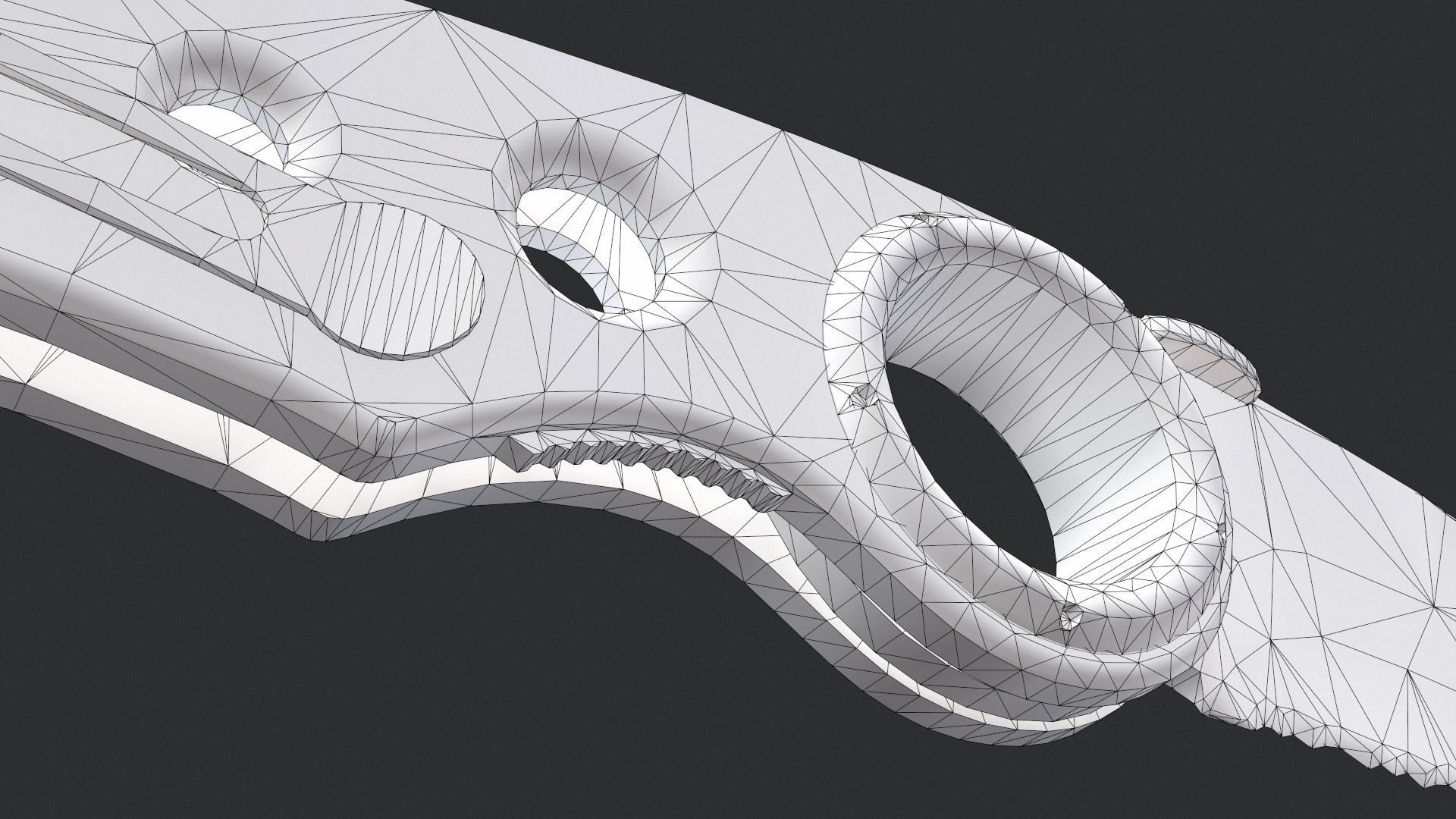 Gerber Tactical Remix Knife Low-poly 3D model_11