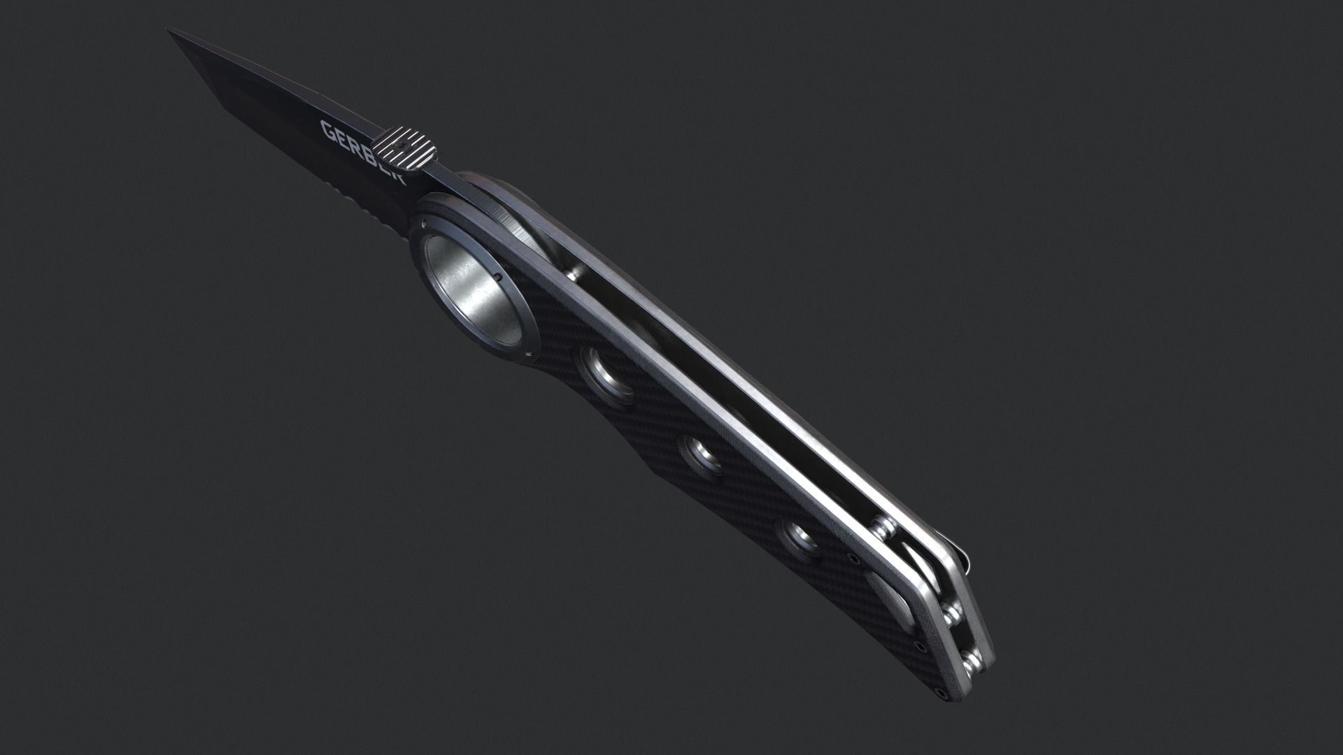 Gerber Tactical Remix Knife Low-poly 3D model_6