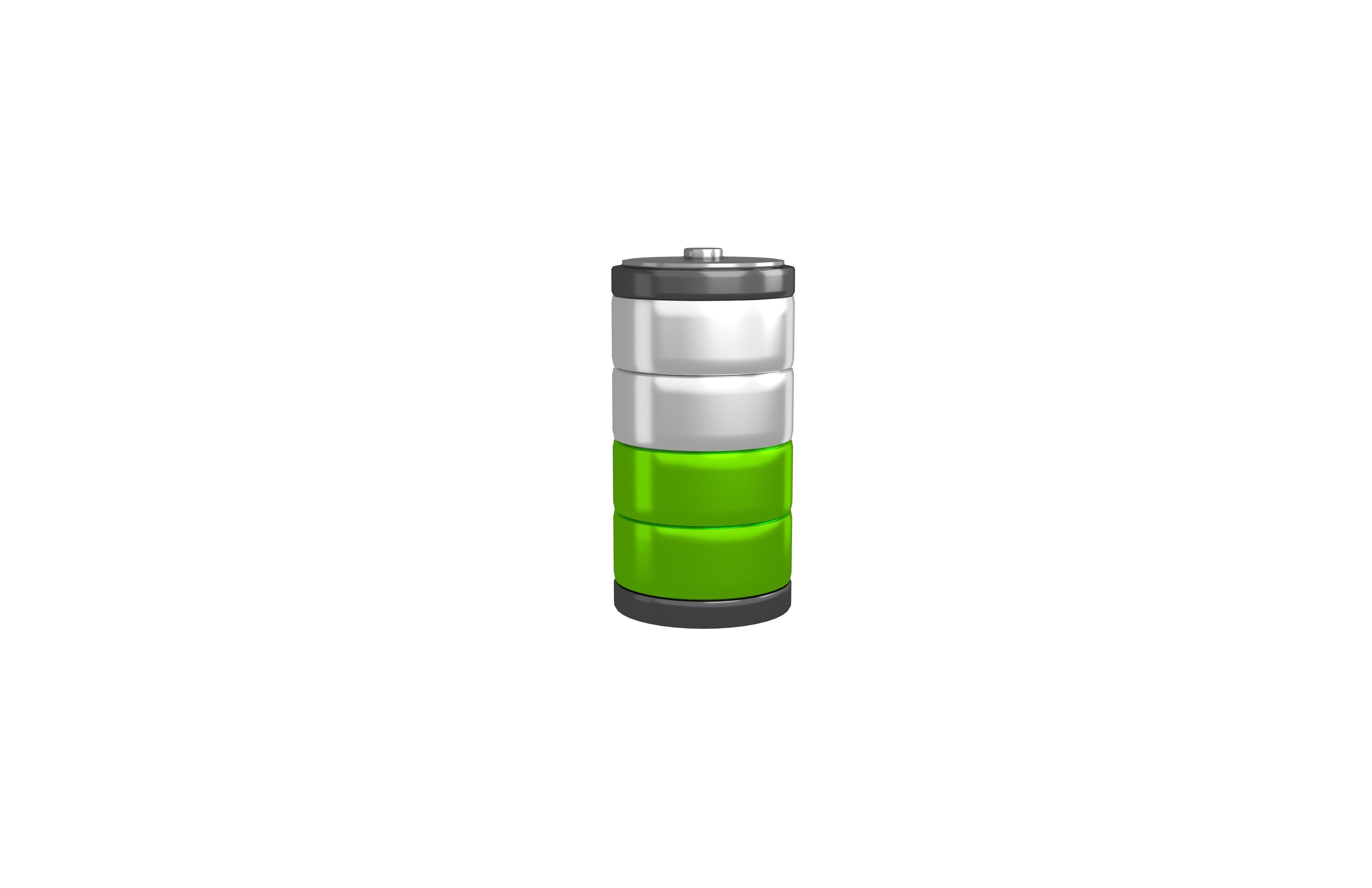 Battery Symbol v1 022 Low-poly 3D model_3