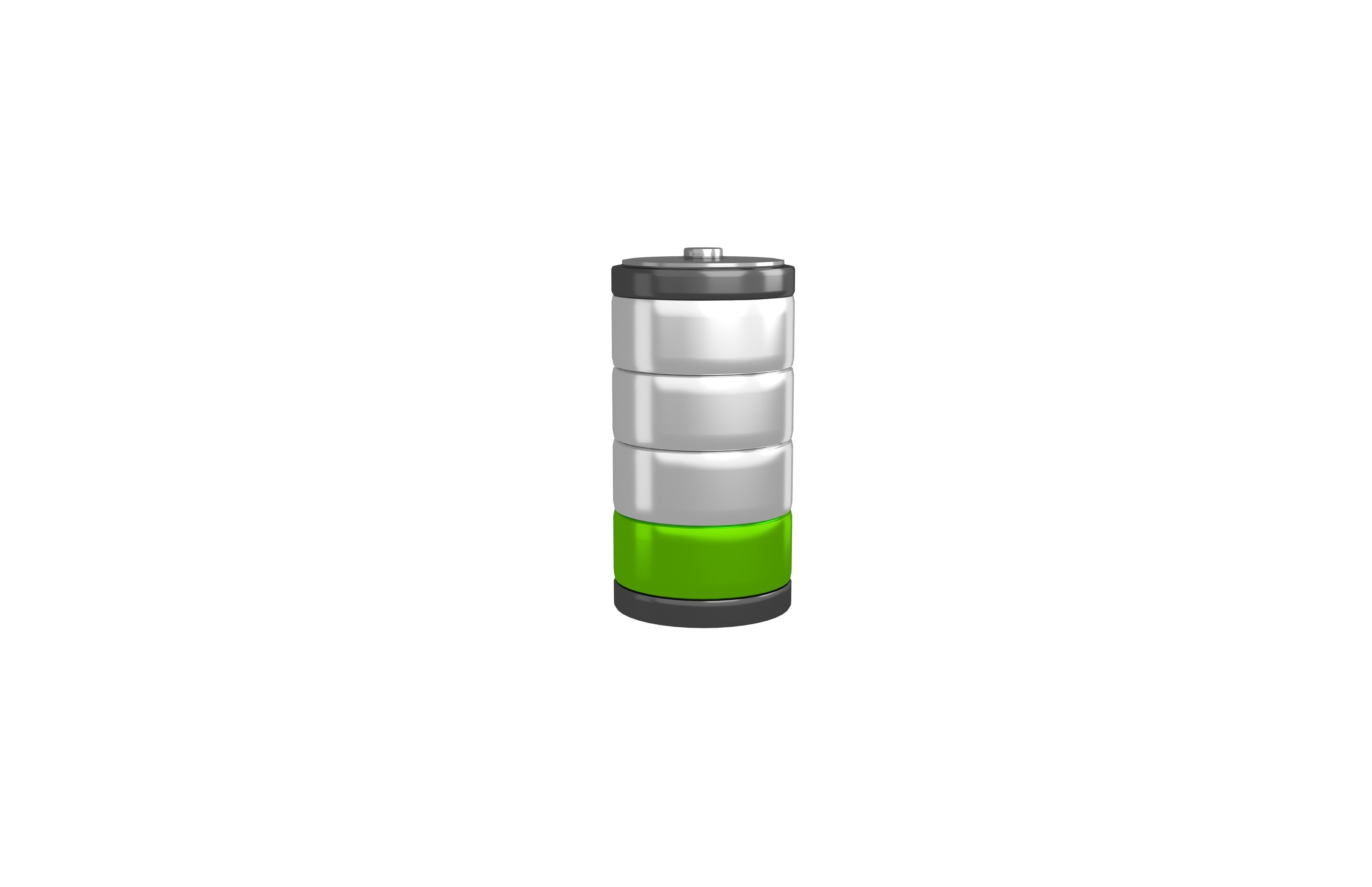 Battery Symbol v1 024 Low-poly 3D model_3