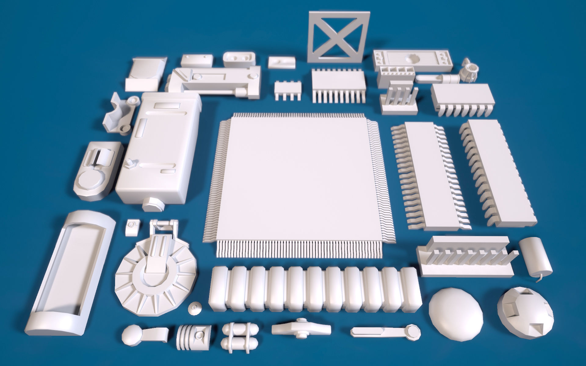 Greeblie Kitbash Set 2 3D model_3