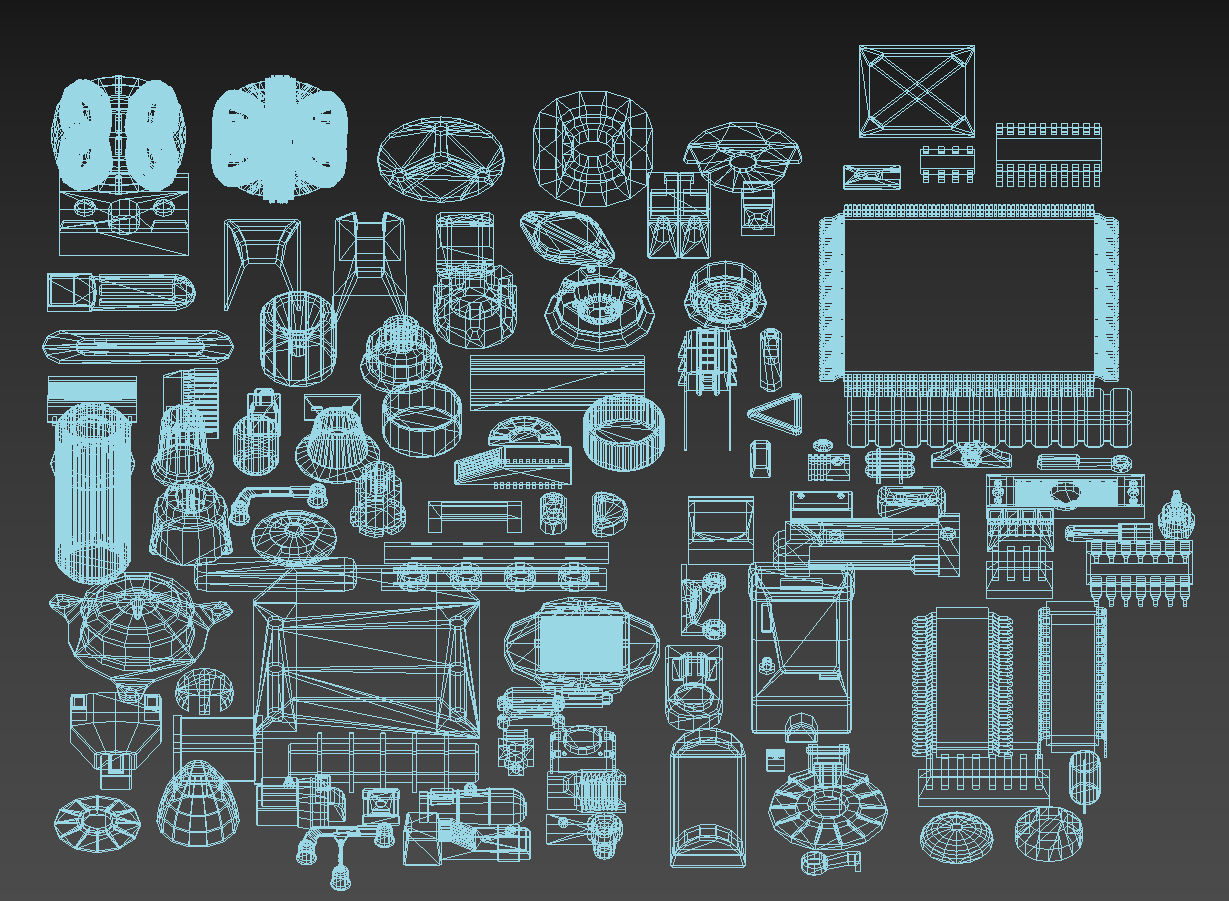 Greeblie Kitbash Set 2 3D model_4