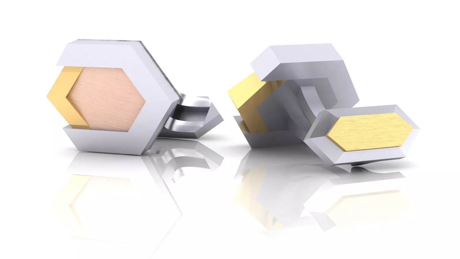 Strict Cufflinks  3D print model_0