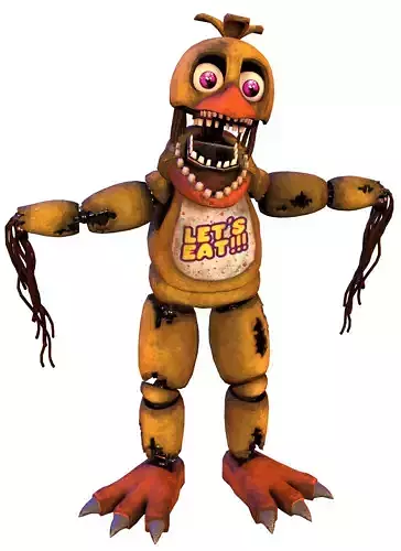 Chica freddy Low-poly 3D model