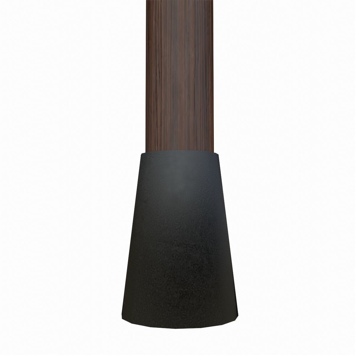 A wood walking stick Low-poly 3D model_3