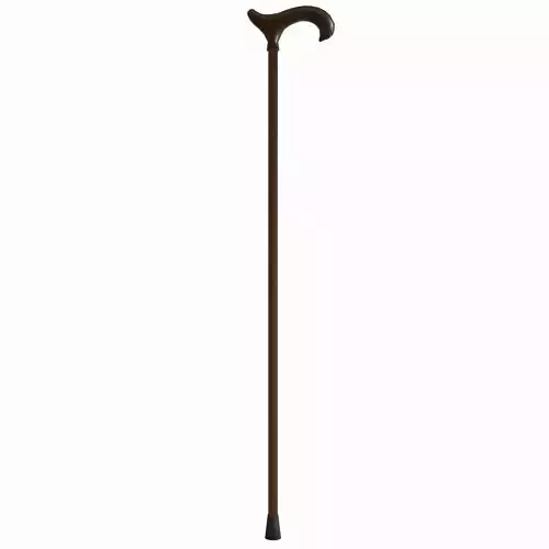 A wood walking stick