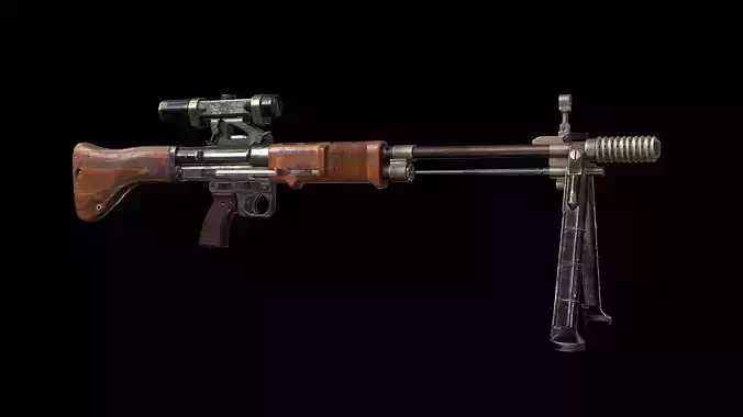 FG 42 Low-poly 3D model