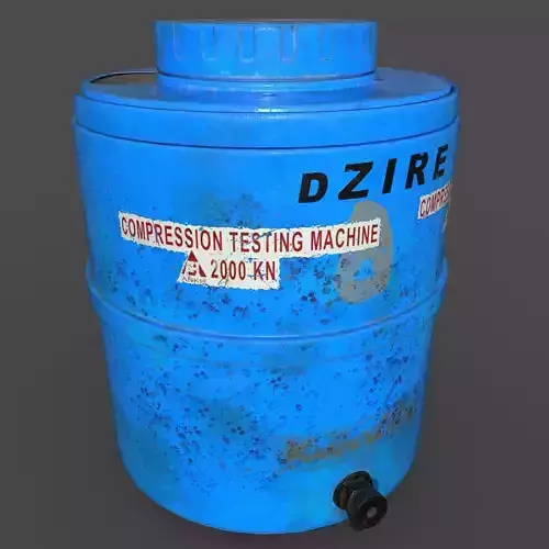Watercooler compression testing machine Low-poly 3D model