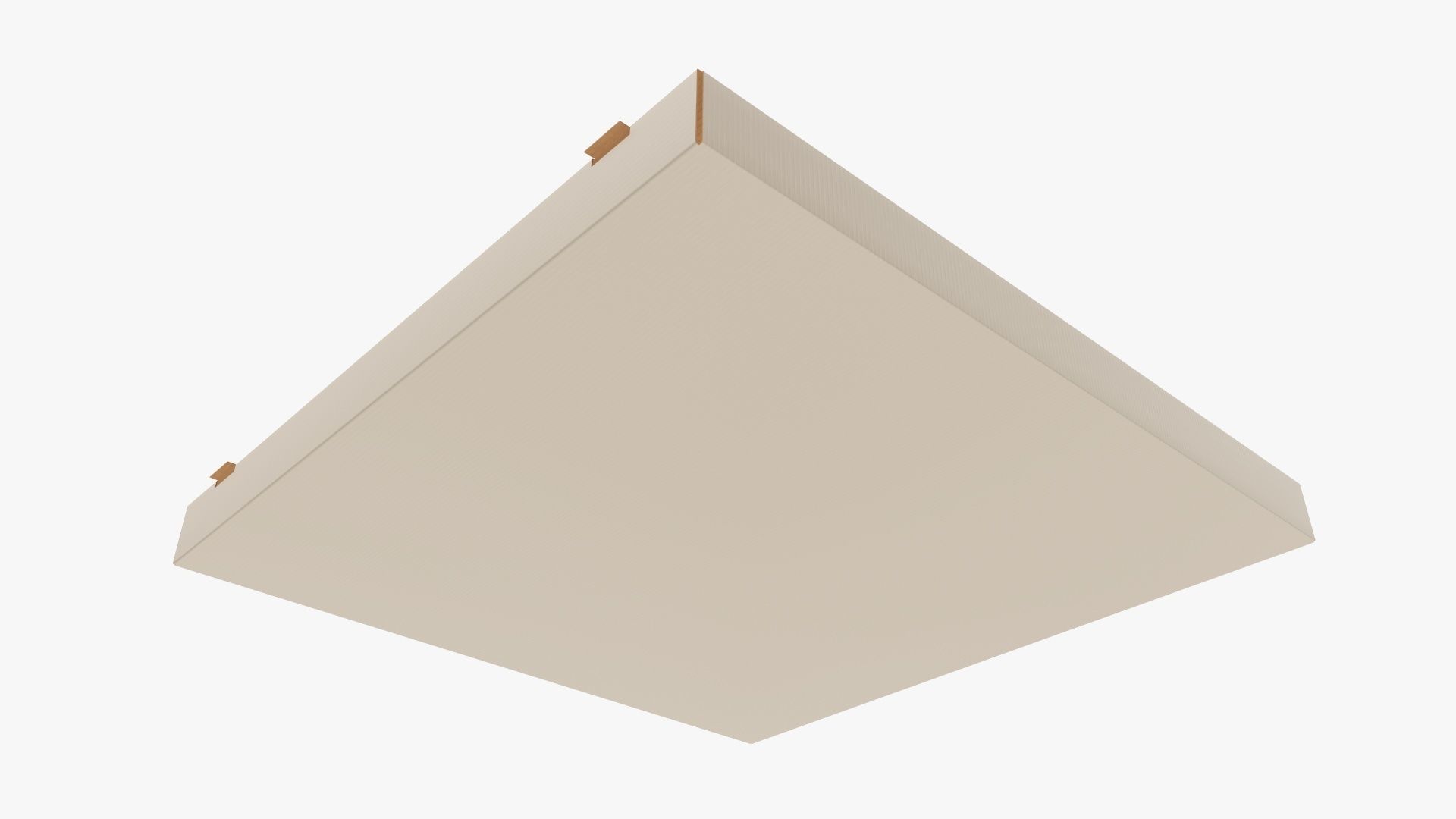 Small pizza cardboard box closed 3D model_4