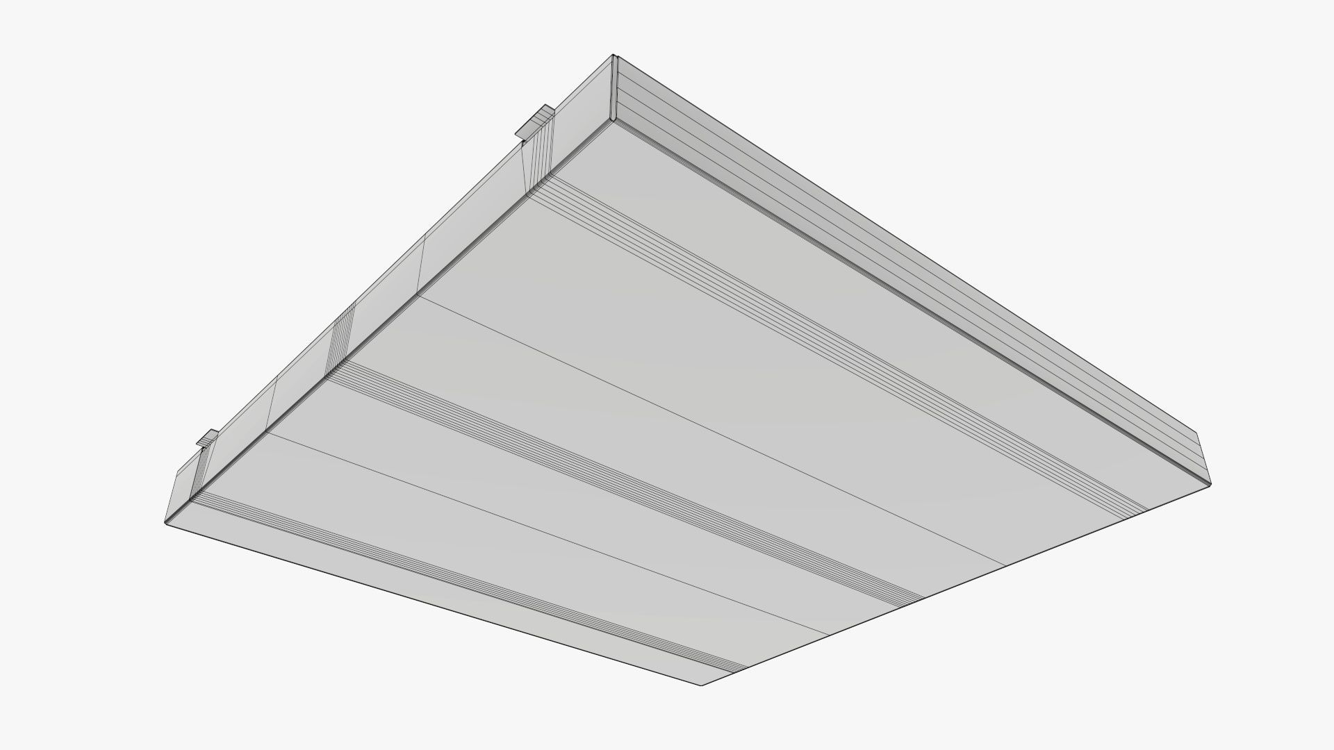 Small pizza cardboard box closed 3D model_9