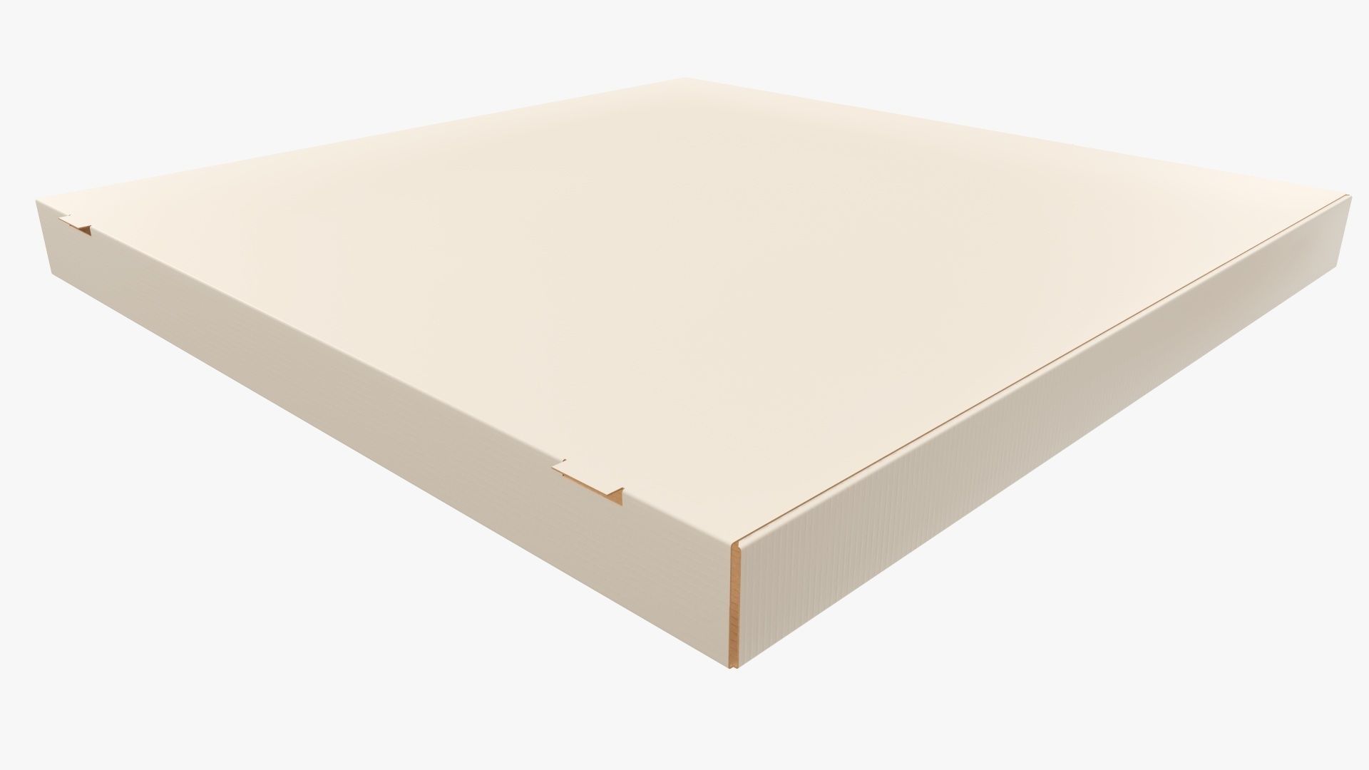 Small pizza cardboard box closed 3D model_2