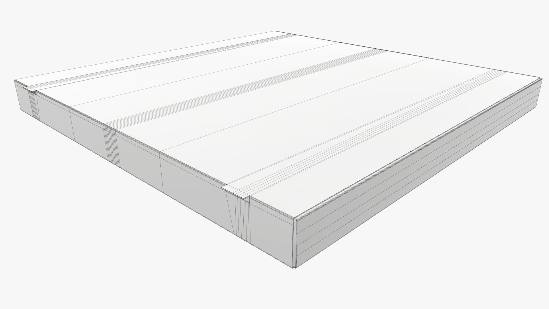 Small pizza cardboard box closed 3D model_7