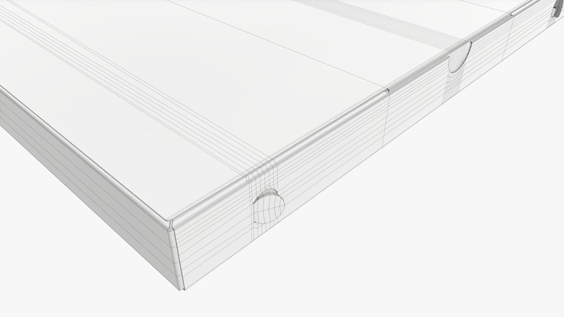 Small pizza cardboard box closed 3D model_8