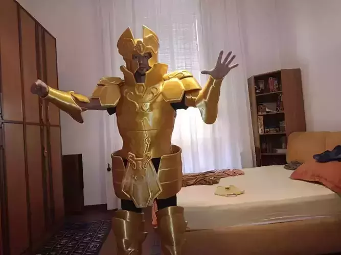 CUSTOM 3D PRINTED GOLD MITH CLOTH GEMINI COSPLAY 3D print model