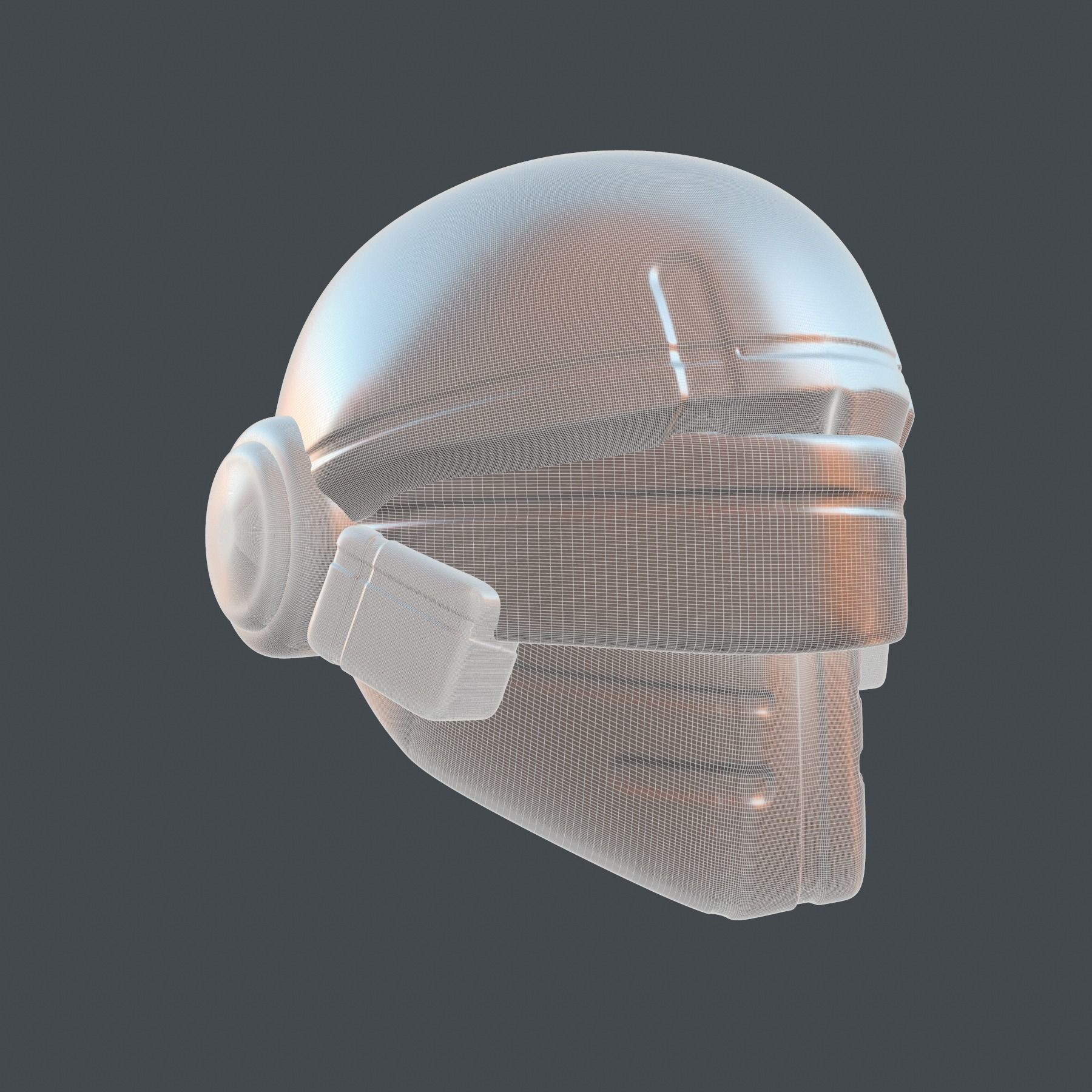 helmet high poly sculpt 3d printable 3D model_8