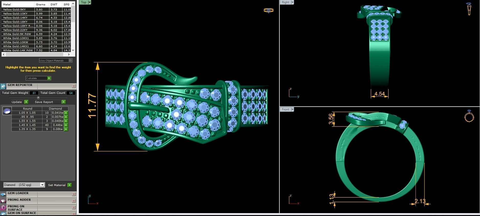 Belt Ring  3D print model_5