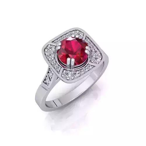 Ruby Center Ring  3D print model
