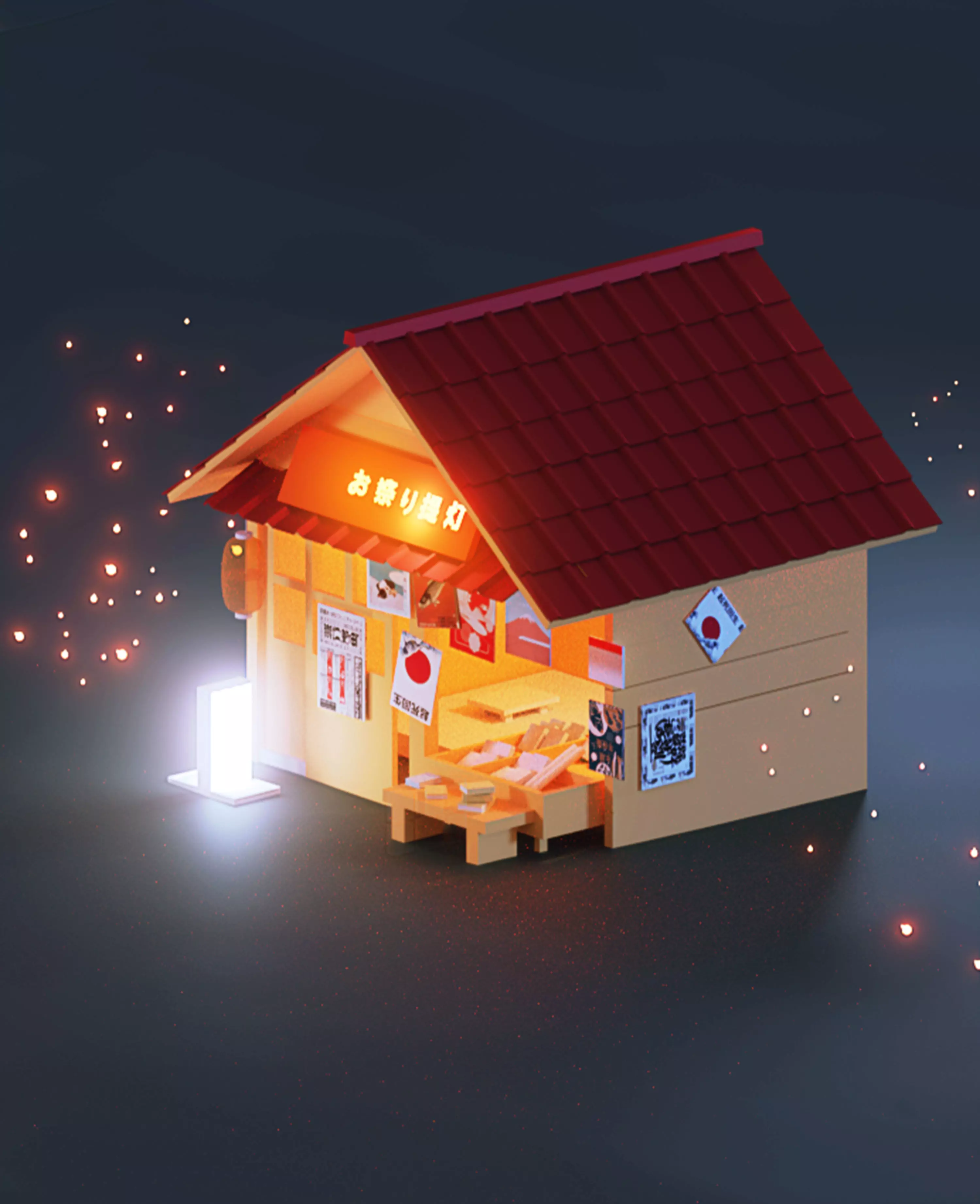 japanese house 3D model_0