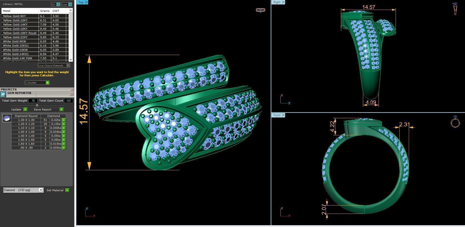 Heart Love Ring  3D print model_5