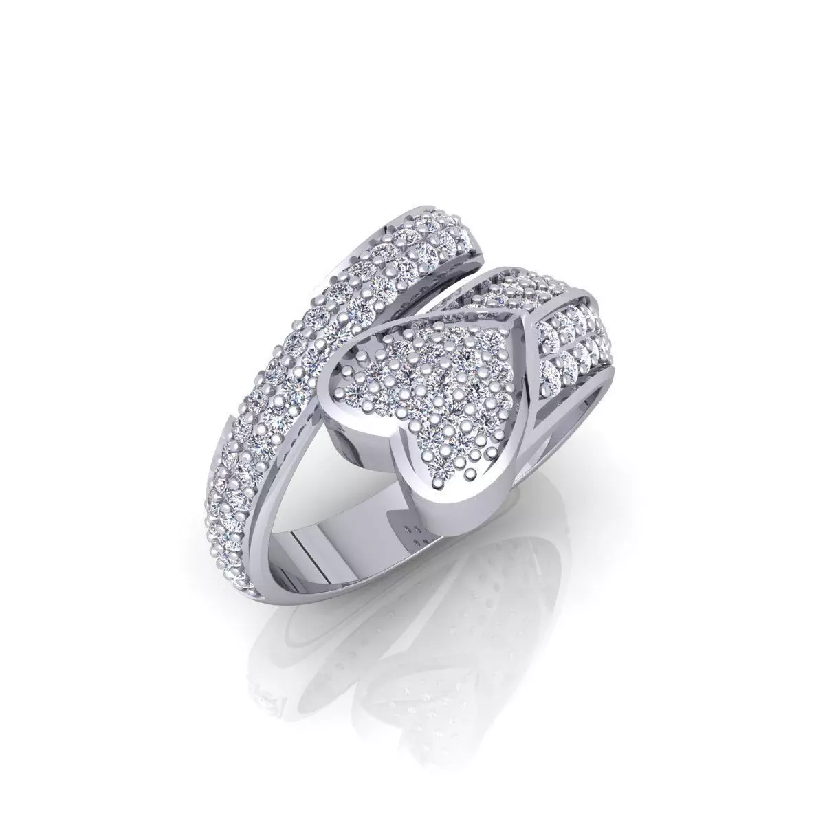 Heart Love Ring  3D print model_0