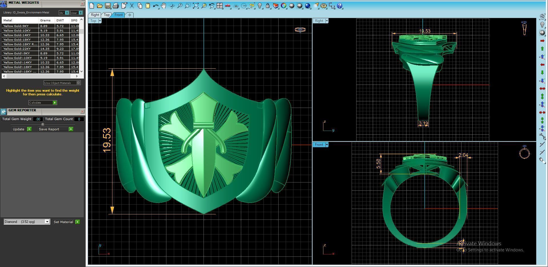 Mens Ring 3D print model_9