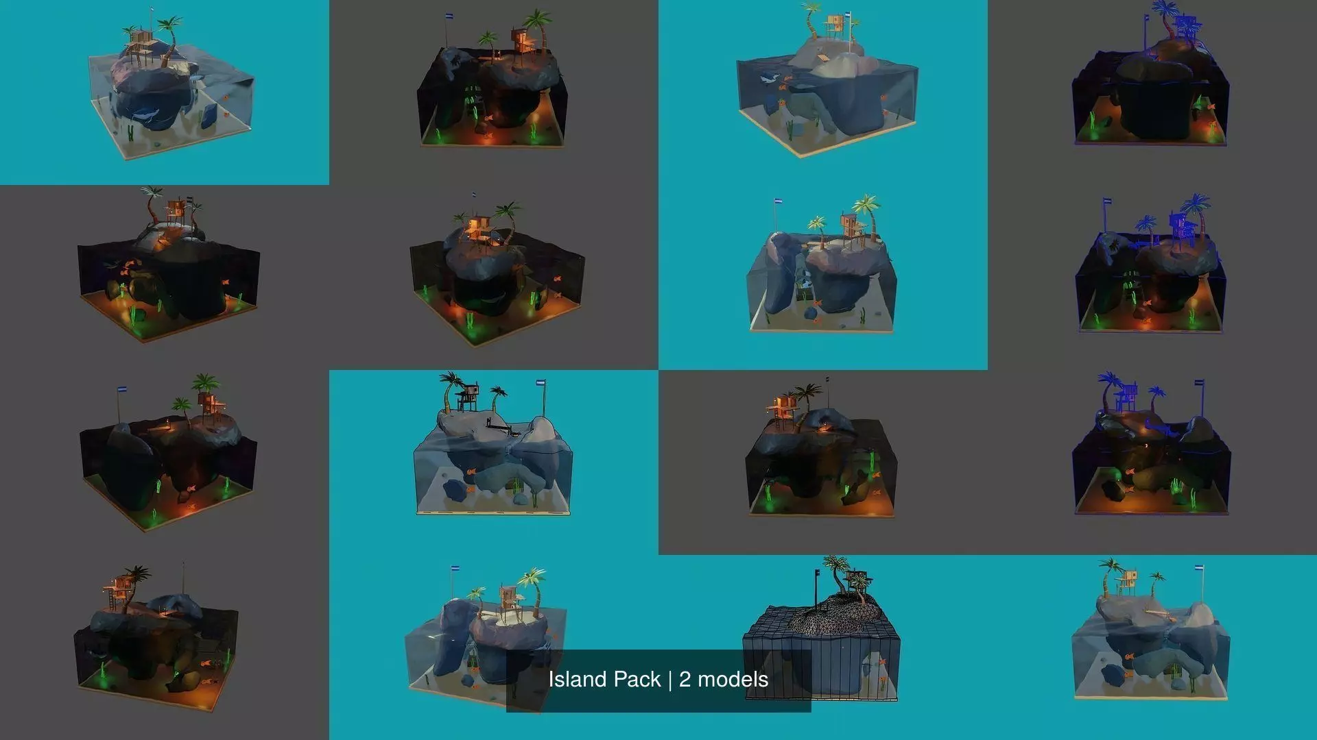 Island Pack 3D Model Collection_0