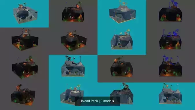 Island Pack 3D Model Collection