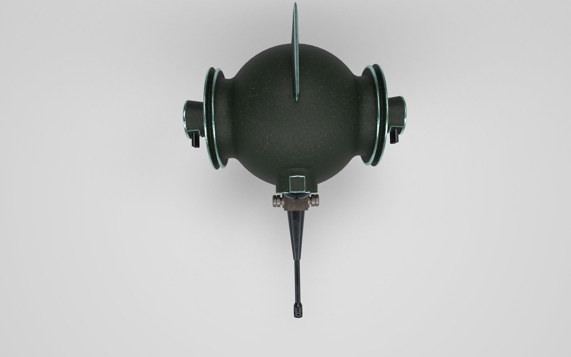 BattleDrone robot Free low-poly 3D model_2