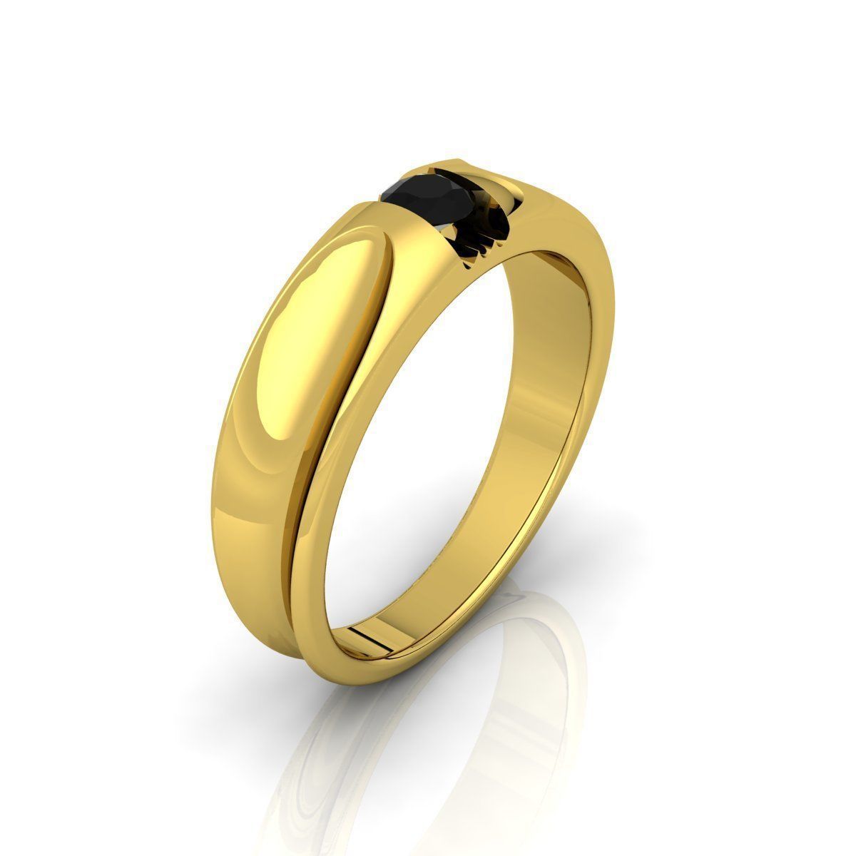 Black Center Ring 3D print model_4