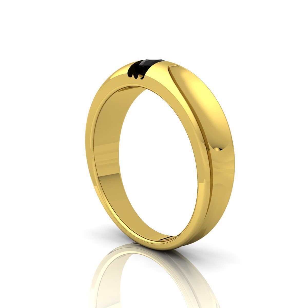 Black Center Ring 3D print model_2