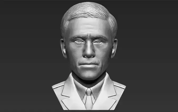 Hans Landa bust 3D printing ready stl obj formats 3D print model
