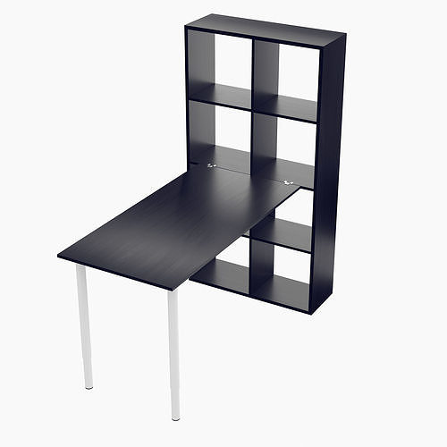 Ikea KALLAX rack table 3D model
