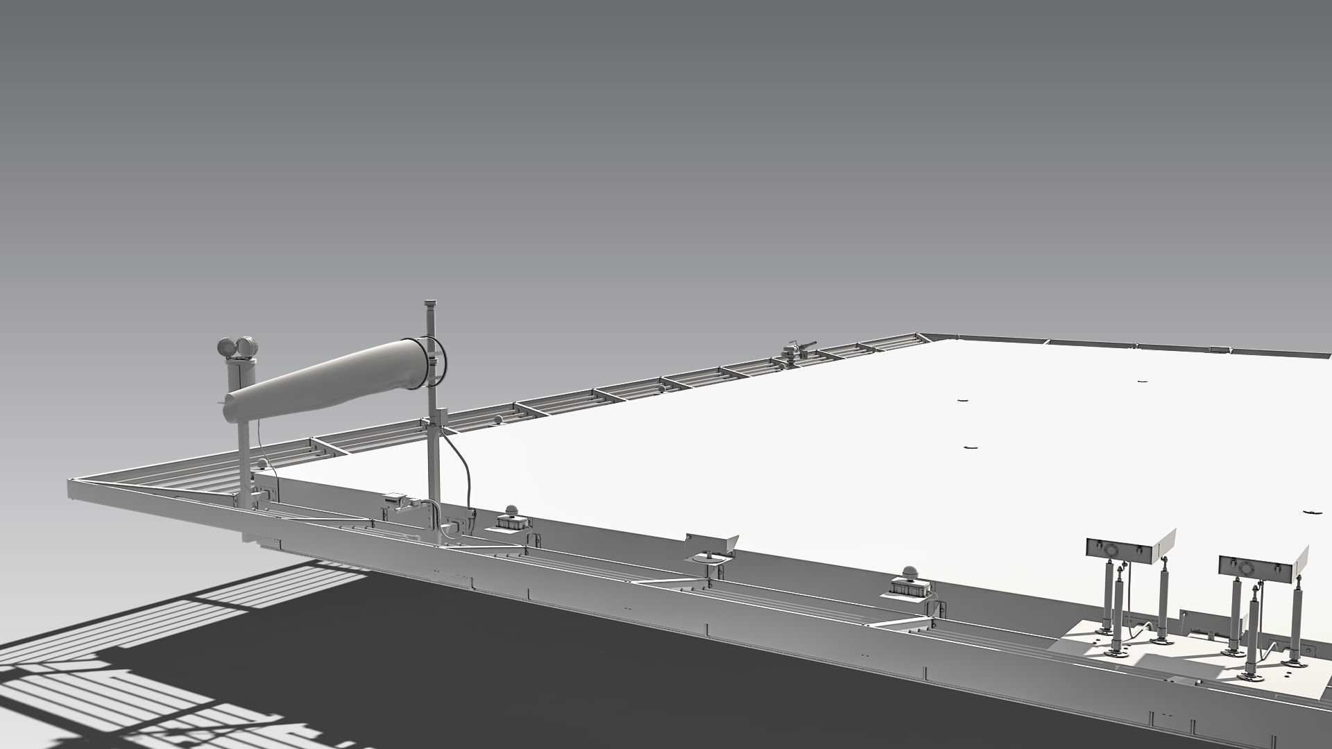 Square Heliport 3D model_14