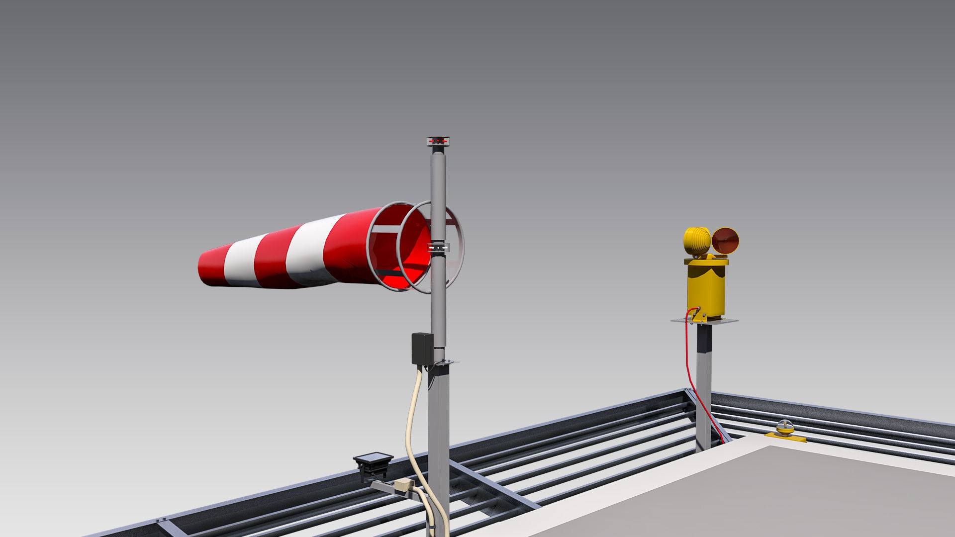 Square Heliport 3D model_8