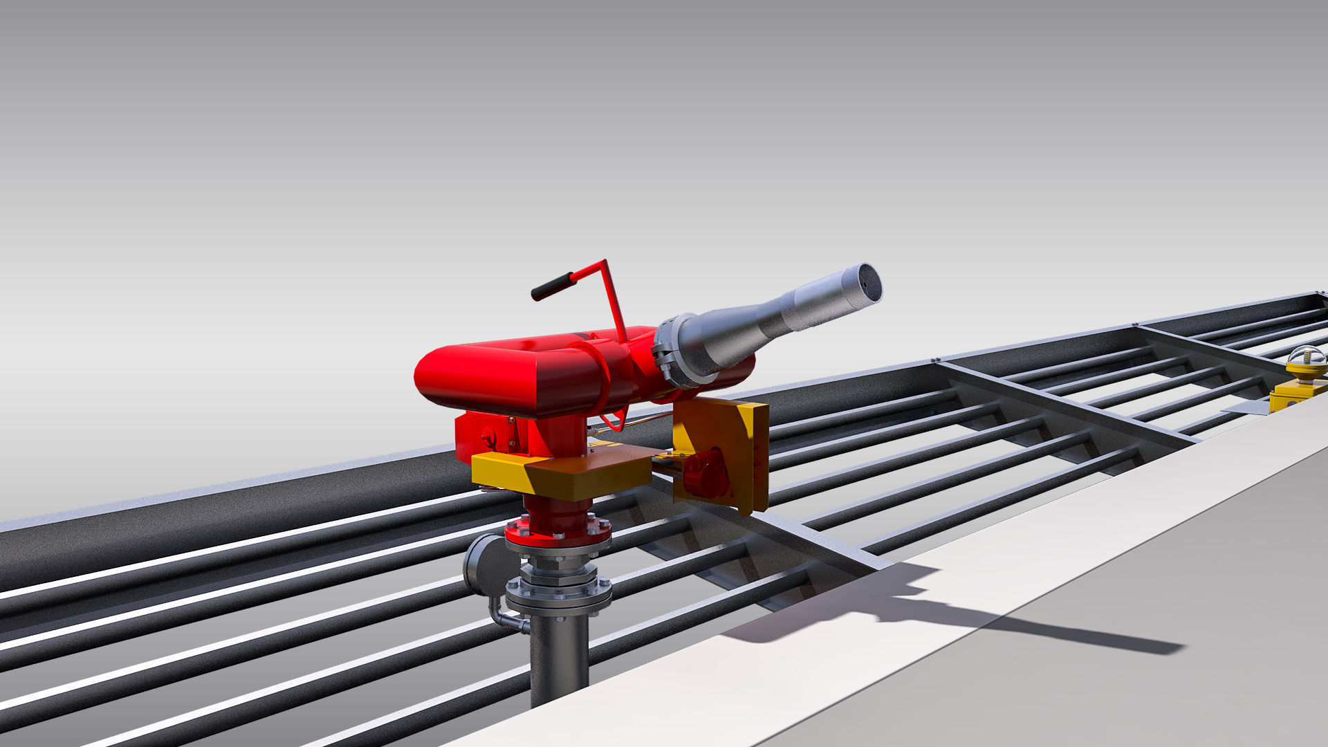 Square Heliport 3D model_5